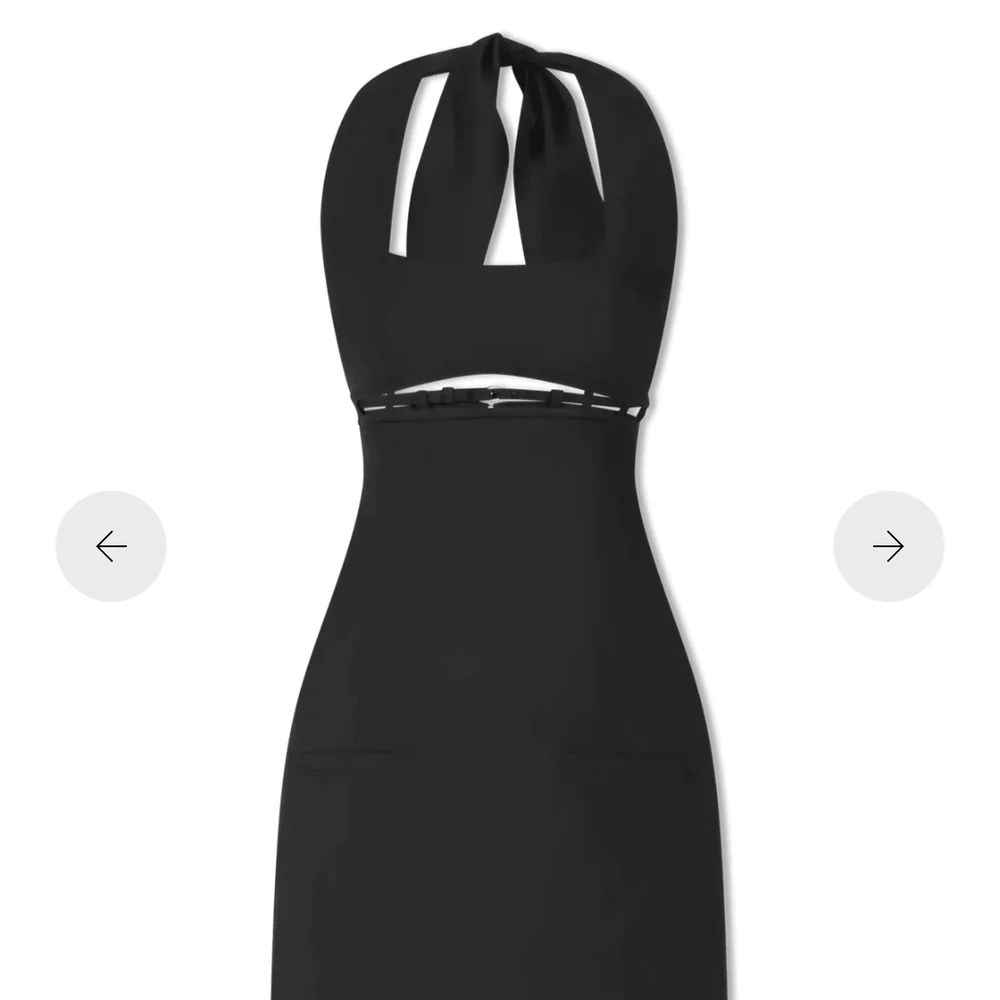 Jacquemus Black Strappy Cutout Mini Dress Size FR40 - Picture 2 of 6
